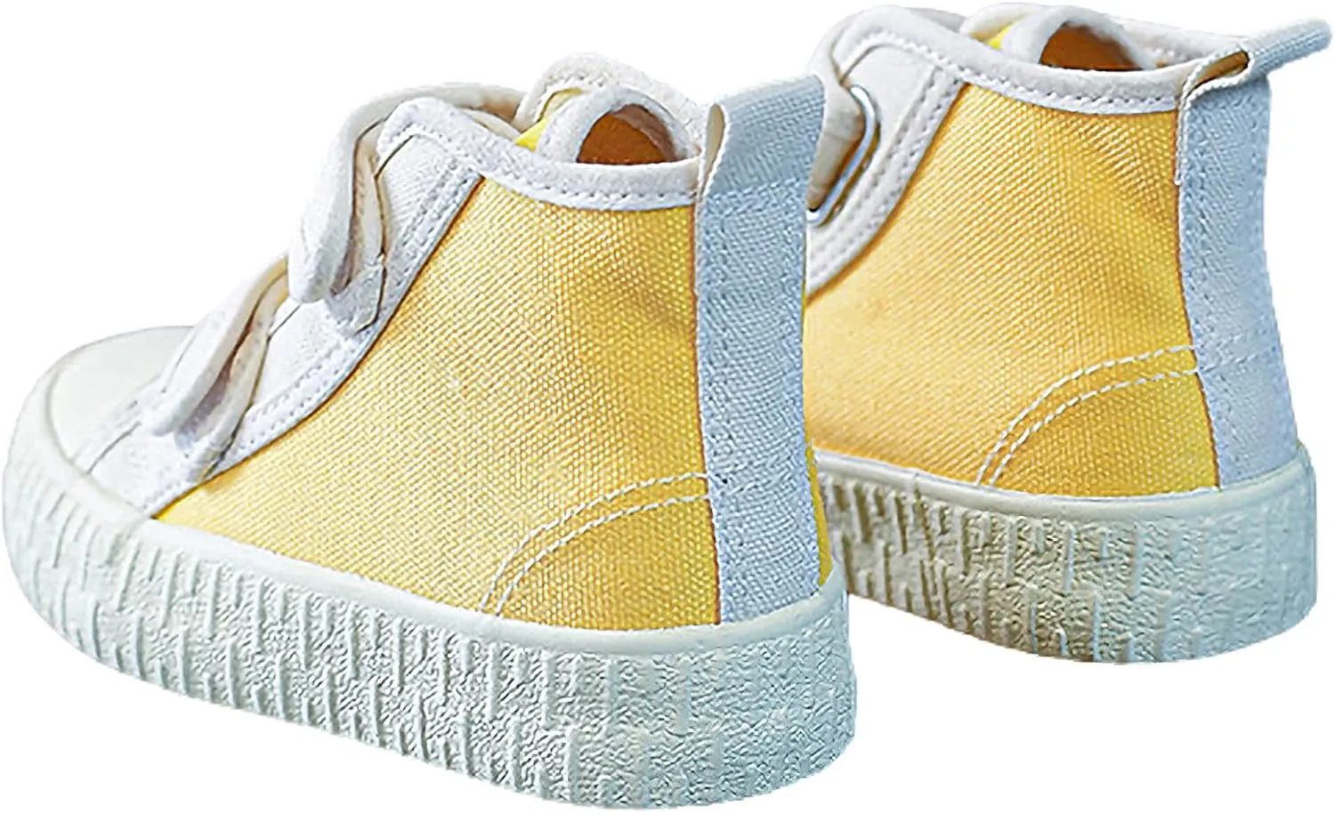 Children's Casual Canvas Shoes High Top Hook&Loop Sneakers for Boys and Girls