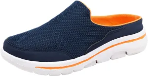 Comfortwear Shoes for Women Men Slip On Backless Breathable Mesh Wide Width Platform Sneakers Casual Walking Sneakers