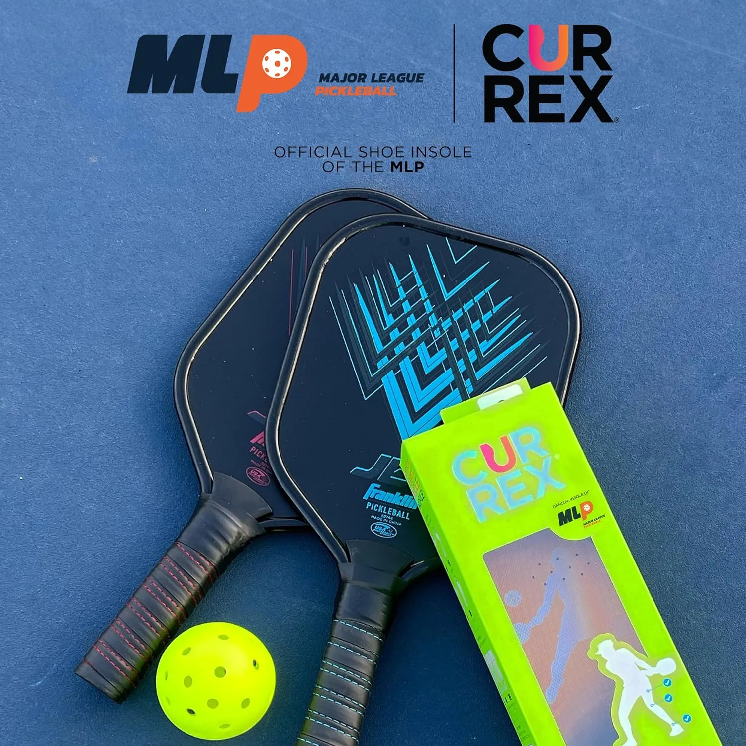 CURREX PICKLEBALLPRO Insoles for Pickleball Shoes – Arch Support Inserts w/Super Grip Surface & Premium Heel Cushioning, Helps Improve Foot Stability – for Men & Women– High Arch, Large