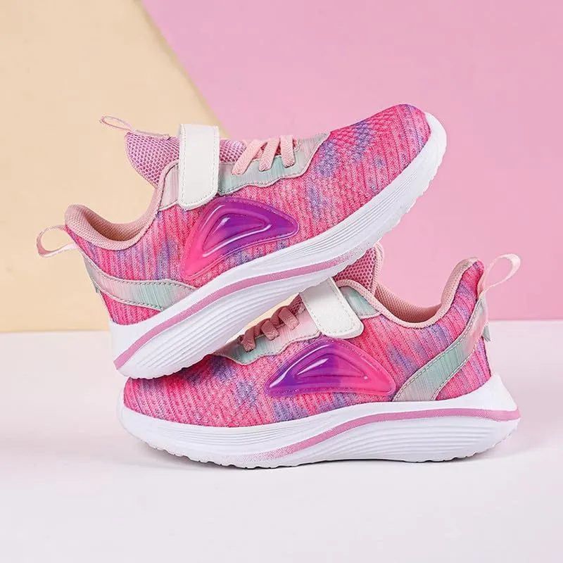 DHOVOR Girls Running Shoes Athletic Fashion Sneakers Lightweight Tennis Walking Basketball Shoes for Girls(Little Kid/Big Kid)