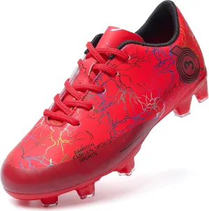 DimaiGlobal Kids Soccer Shoes Boys Girls Soccer Cleats Outdoor Training Athletic Sneakers Professional Spikes Youth Turf Football Shoes Unisex