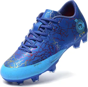 DimaiGlobal Kids Soccer Shoes Boys Girls Soccer Cleats Outdoor Training Athletic Sneakers Professional Spikes Youth Turf Football Shoes Unisex