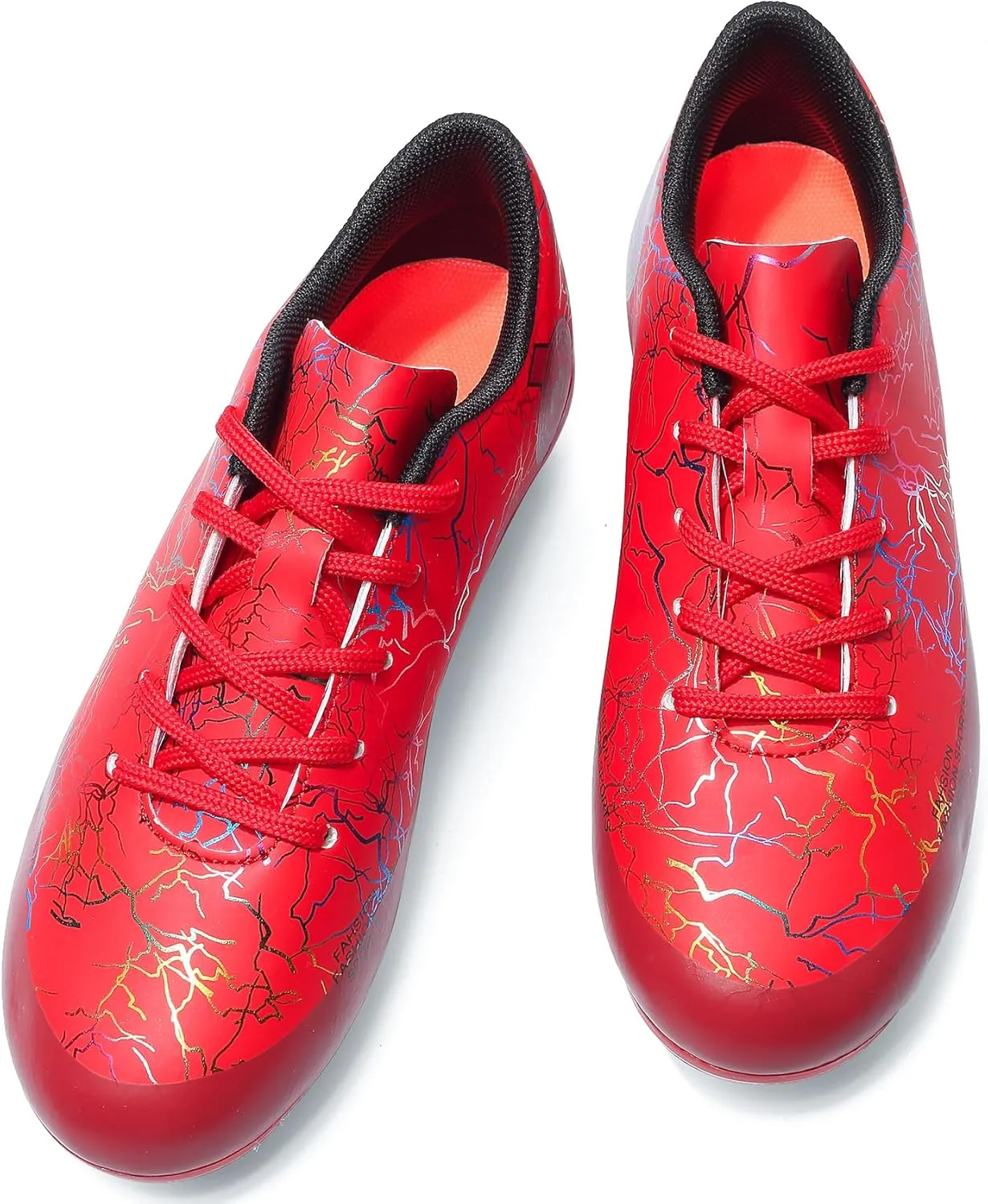 DimaiGlobal Kids Soccer Shoes Boys Girls Soccer Cleats Outdoor Training Athletic Sneakers Professional Spikes Youth Turf Football Shoes Unisex
