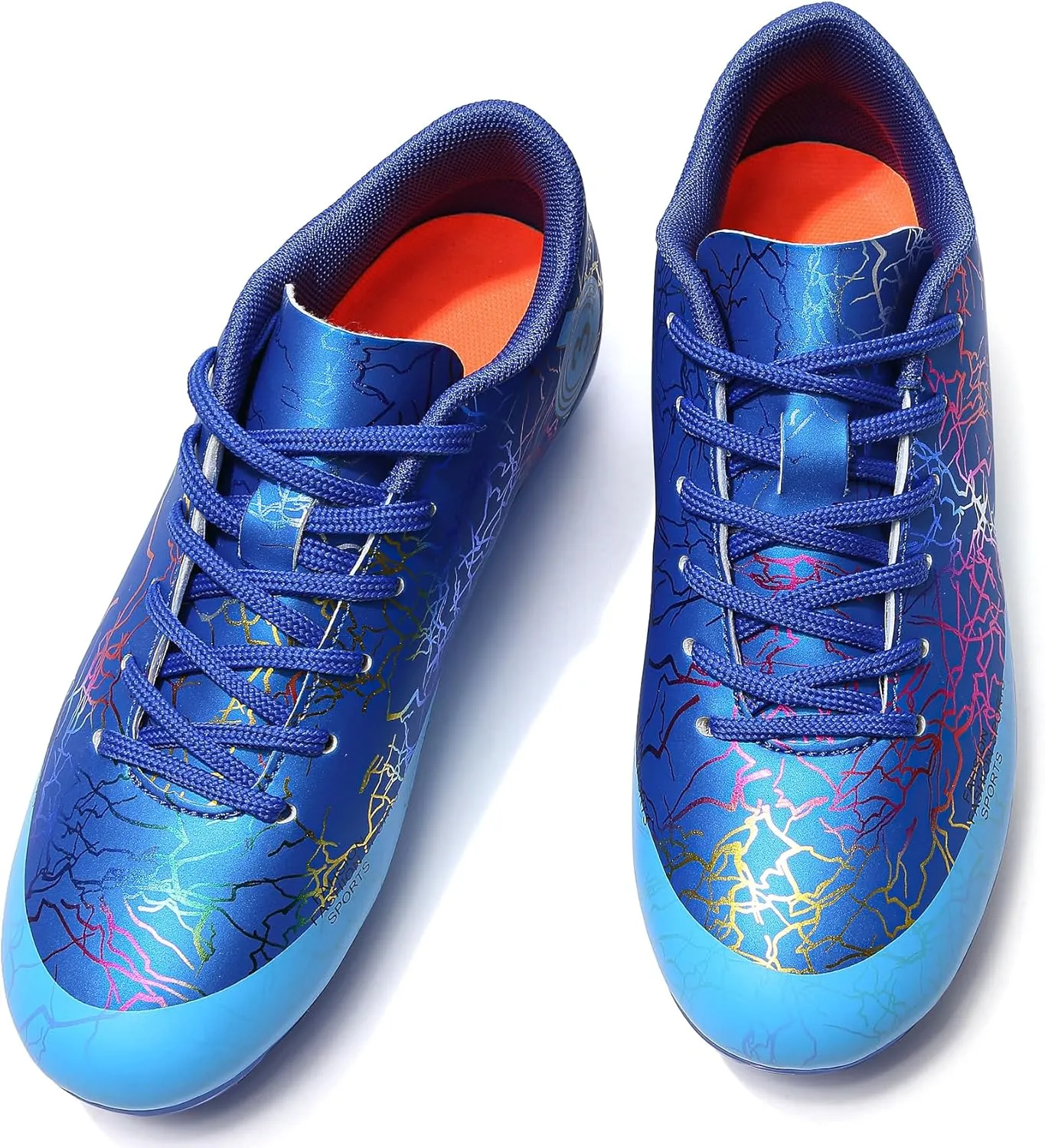 DimaiGlobal Kids Soccer Shoes Boys Girls Soccer Cleats Outdoor Training Athletic Sneakers Professional Spikes Youth Turf Football Shoes Unisex