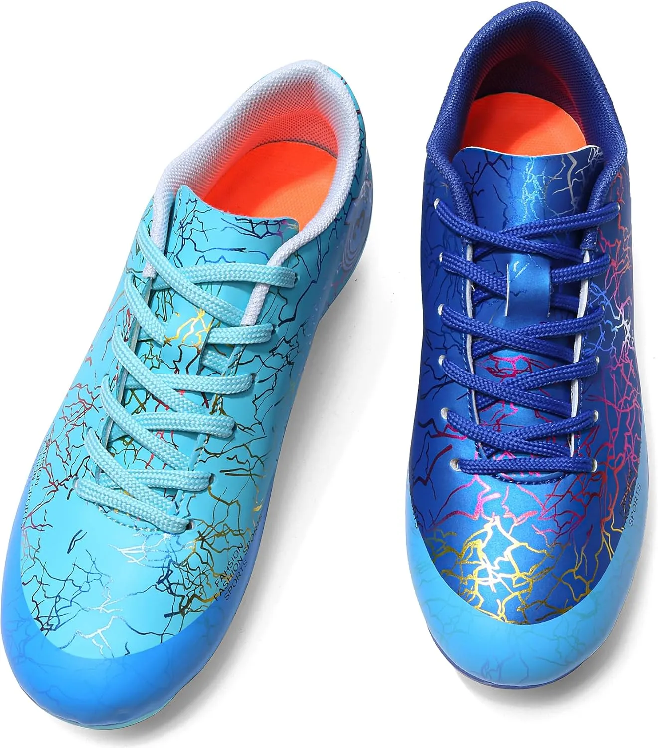 DimaiGlobal Kids Soccer Shoes Boys Girls Soccer Cleats Outdoor Training Athletic Sneakers Professional Spikes Youth Turf Football Shoes Unisex