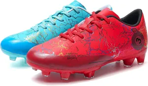 DimaiGlobal Kids Soccer Shoes Boys Girls Soccer Cleats Outdoor Training Athletic Sneakers Professional Spikes Youth Turf Football Shoes Unisex