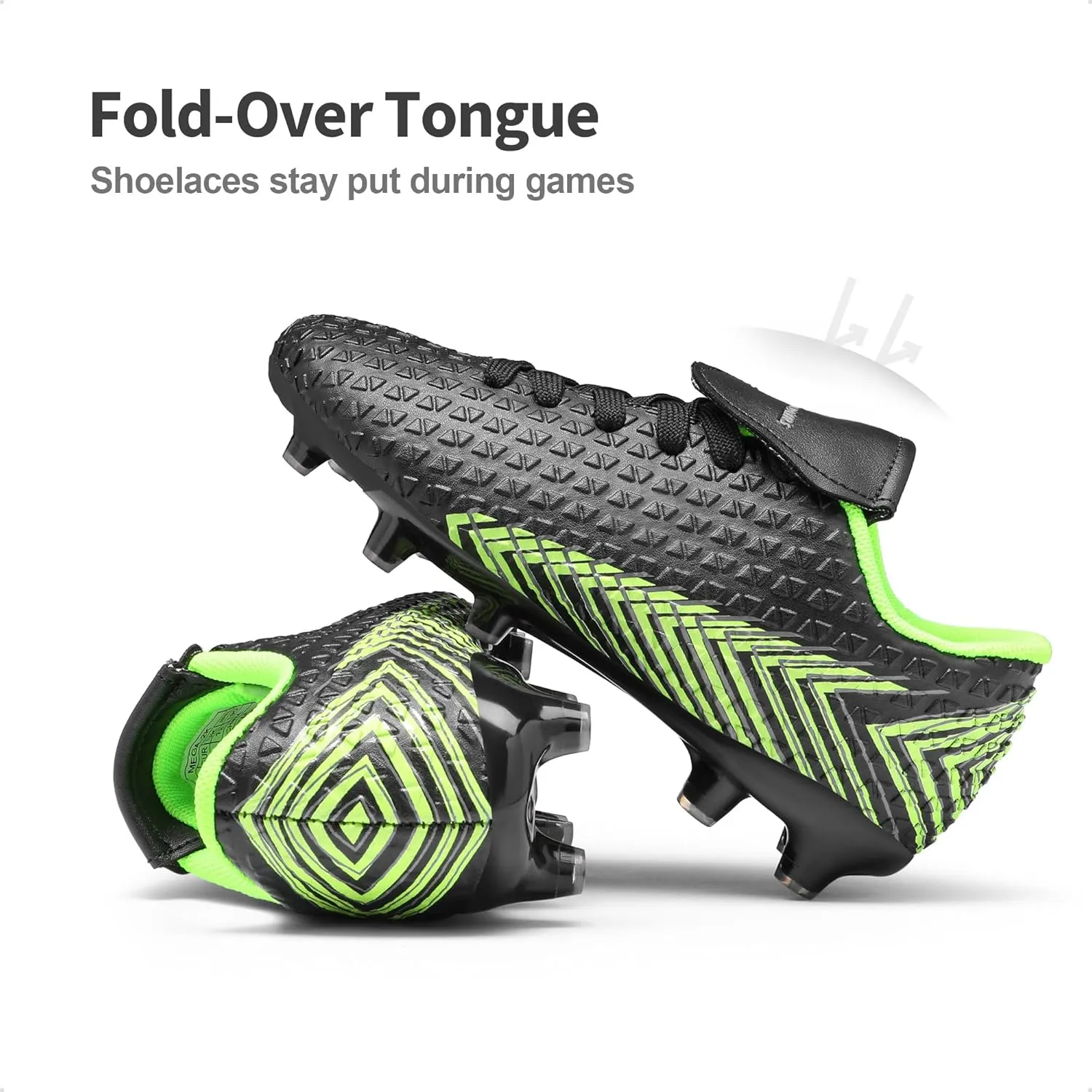 DREAM PAIRS Boys Girls Outdoor Soccer Cleats Football Shoes for Little/Big Kid