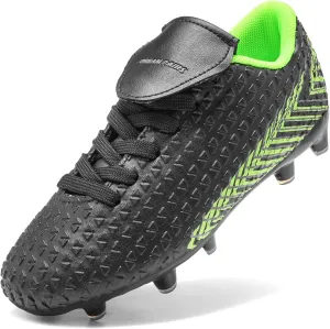 DREAM PAIRS Boys Girls Outdoor Soccer Cleats Football Shoes for Little/Big Kid