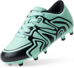 DREAM PAIRS Boys Girls Soccer Cleats Youth Firm Groud Baseball Cleats Sport Athletic Outdoor Trainning Football Shoes for Little/Big Kid