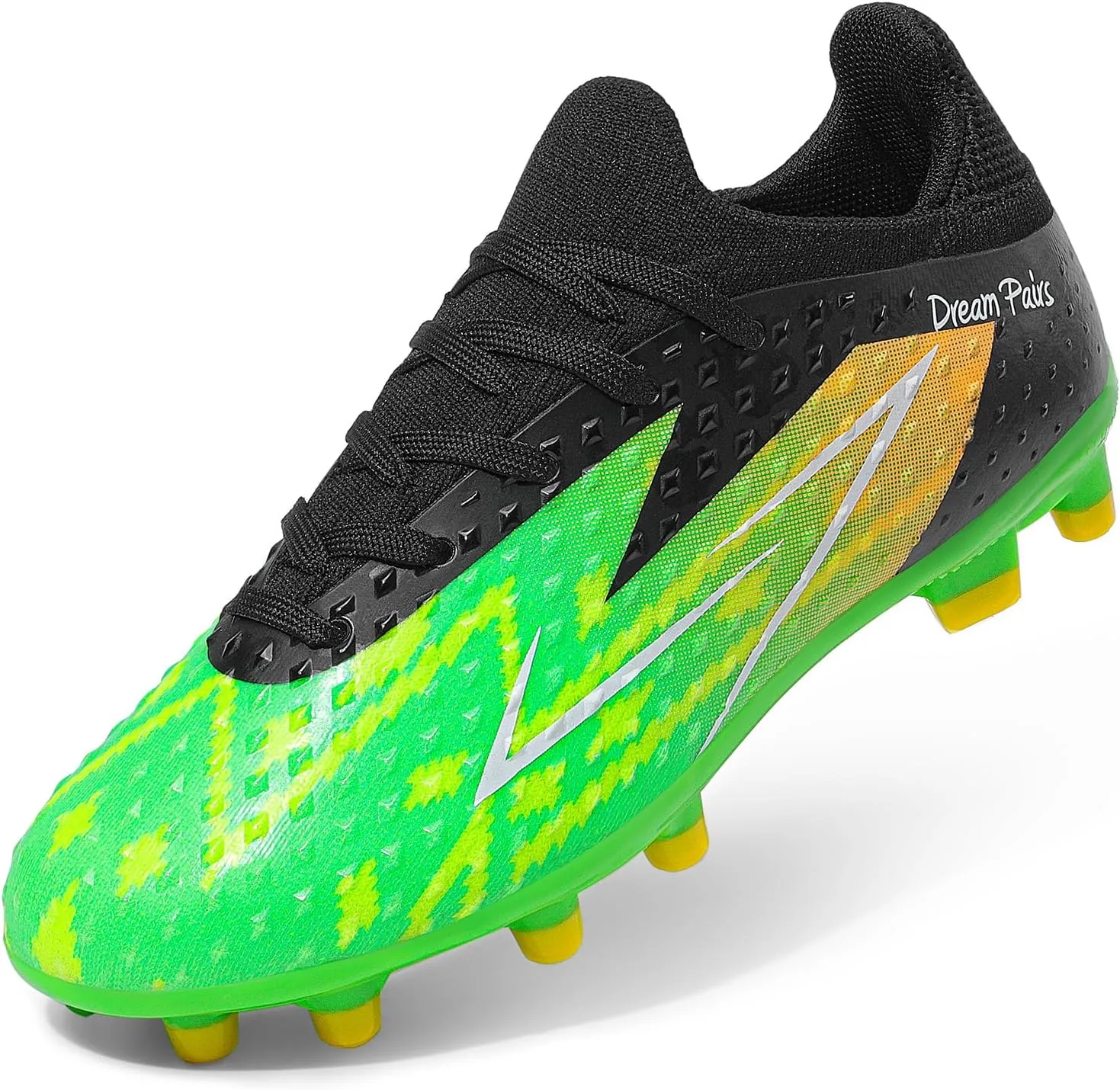 DREAM PAIRS Boys Girls Soccer Cleats Youth Firm Groud Football Shoes for Little/Big Kid