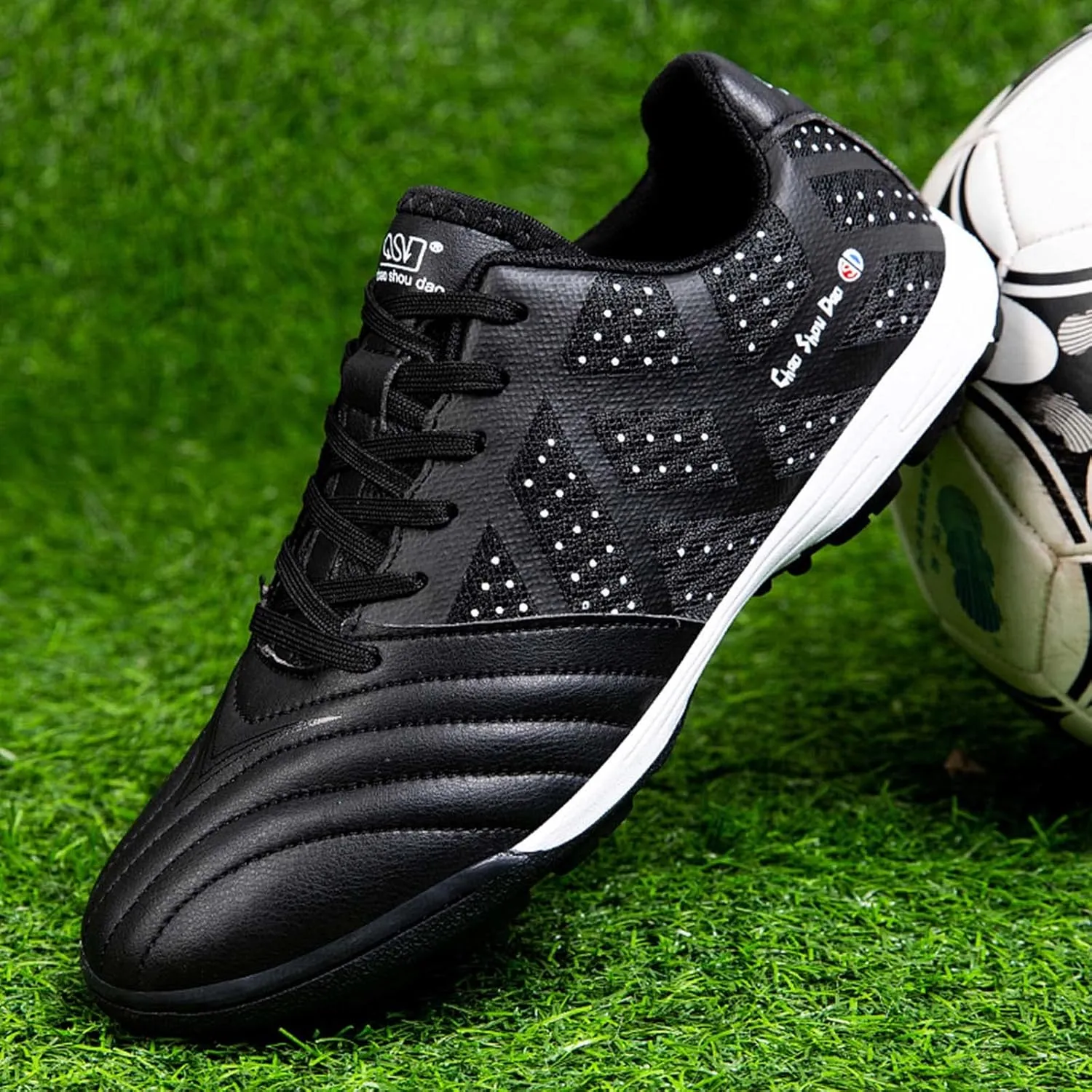Eliogn Mens Soccer Shoes Boys Girls Turf Ground Athletic Football Shoes Youth Turf Soccer Shoes