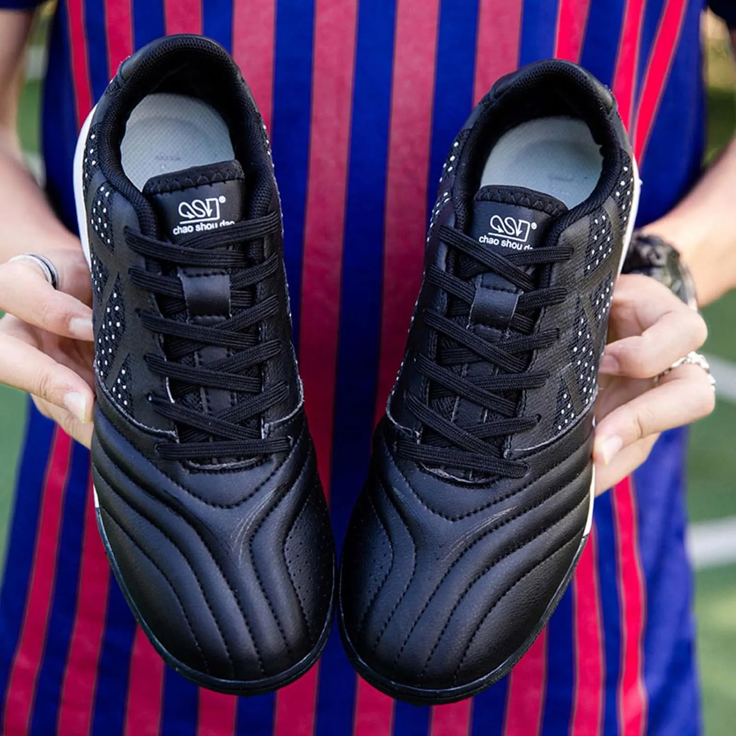 Eliogn Mens Soccer Shoes Boys Girls Turf Ground Athletic Football Shoes Youth Turf Soccer Shoes