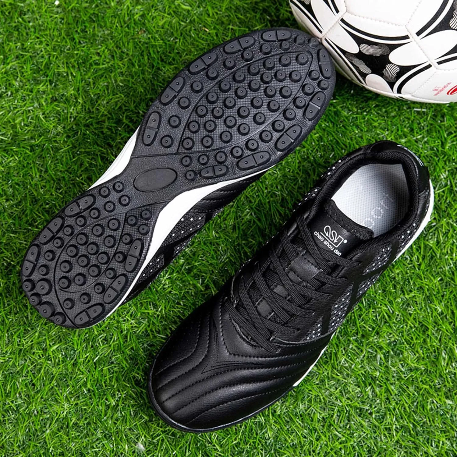 Eliogn Mens Soccer Shoes Boys Girls Turf Ground Athletic Football Shoes Youth Turf Soccer Shoes