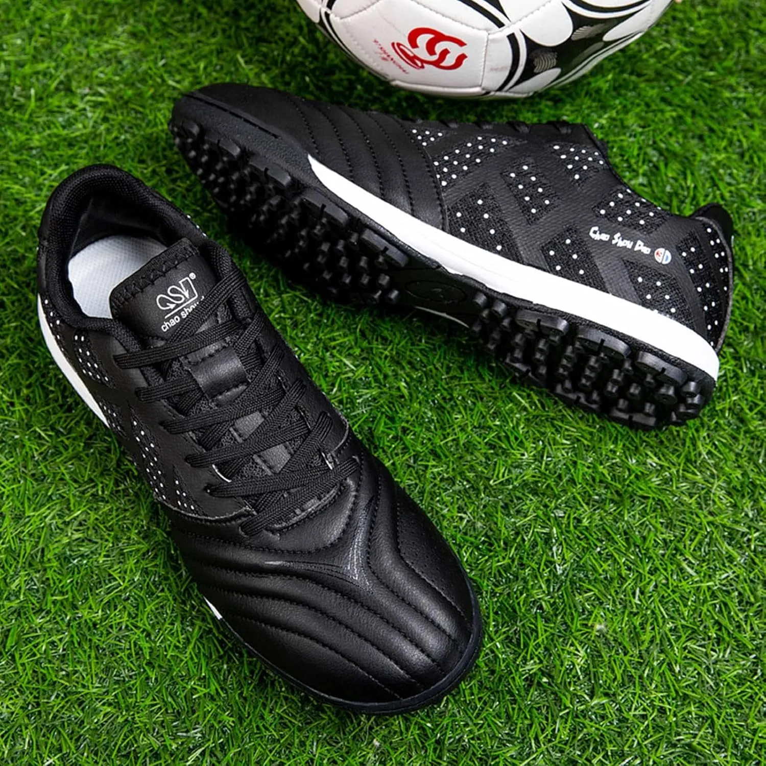 Eliogn Mens Soccer Shoes Boys Girls Turf Ground Athletic Football Shoes Youth Turf Soccer Shoes