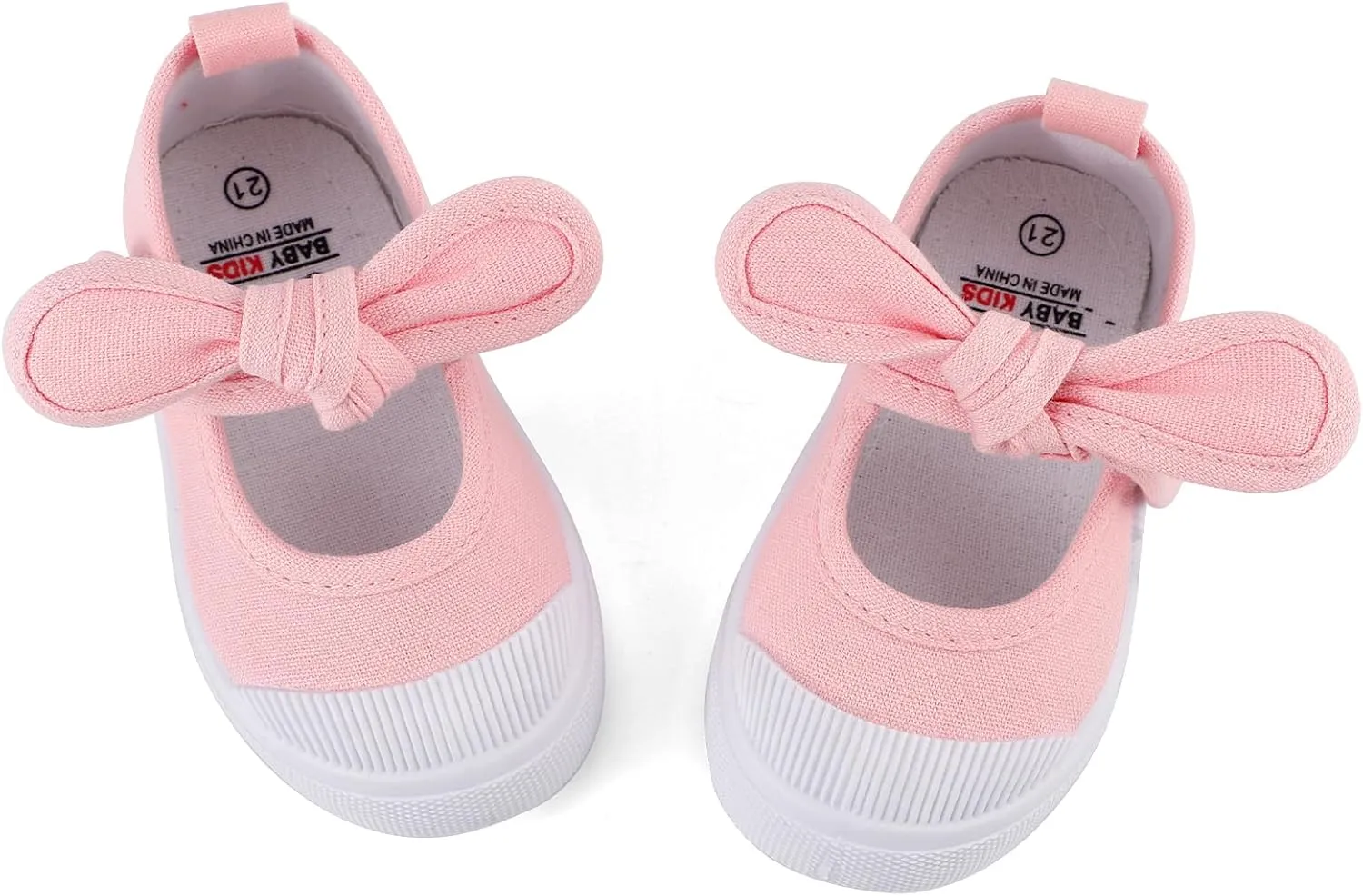 ESTAMICO Kids School Uniform Dress Shoe Girls Bowknot Mary Jane Flat Sneakers for Toddler/Little Kid