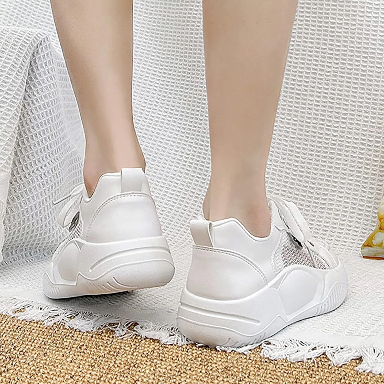 Fall Platform Sneakers for Women 2023 Walking Shoes Women Comfort Arch Support Women Shoes Sneakers White Womens Fashion Sneakers 2023 Retro Non Slip Nurse Shoes for Women