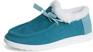 Faux Fur Boots Purple Womens Warm Fur Lined Winter Snow Ankle Boots Outdoor Short Booties Fashion Comfortable Slip On Walking Shoes for Women