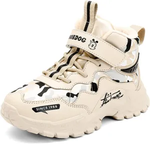 FLIOZY Kids Hiking Boots Boys Girls Winter Snow Boots Non Slip Warm Snow Sports Shoes Outdoor Walking Climbing Sneaker