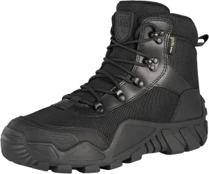 FREE SOLDIER Men's Waterproof Hiking Military Boots(Black, 12EU)