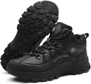 GEXECEUSS Hiking Boots for Men Breathable Non-Slip Casual Low-Top Sneakers for Trailing Trekking Outdoor Leather Walking Shoes