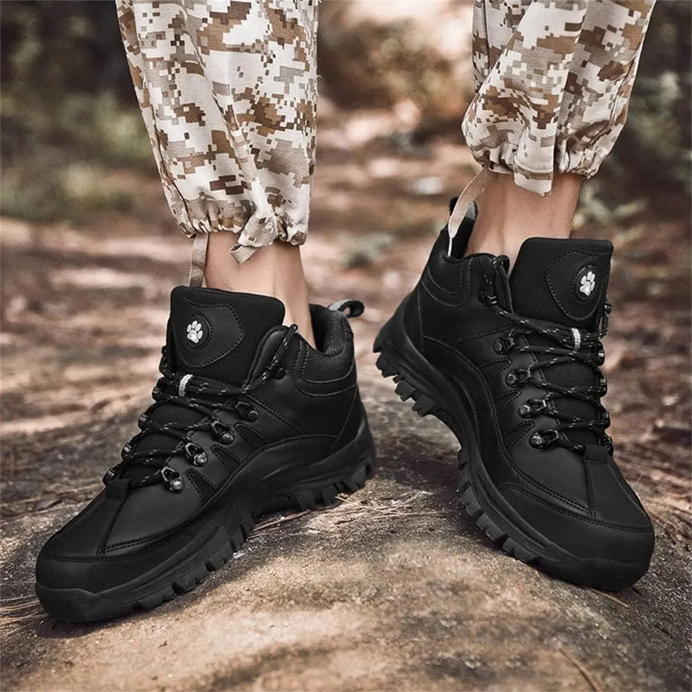 GEXECEUSS Hiking Boots for Men Breathable Non-Slip Casual Low-Top Sneakers for Trailing Trekking Outdoor Leather Walking Shoes