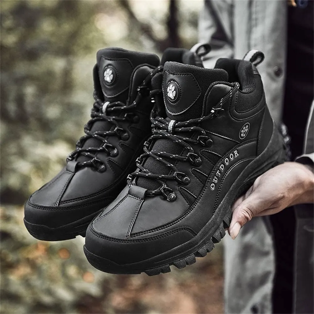 GEXECEUSS Hiking Boots for Men Breathable Non-Slip Casual Low-Top Sneakers for Trailing Trekking Outdoor Leather Walking Shoes