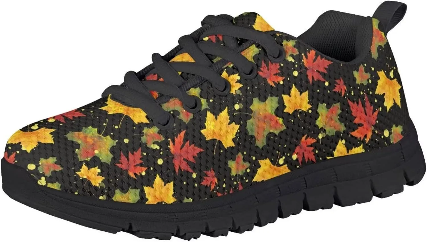 GIFTPUZZ Kids Fall Running Shoes Breathable Mesh Upper Shoes Lightweight Sports Tennis Shoes Footwear
