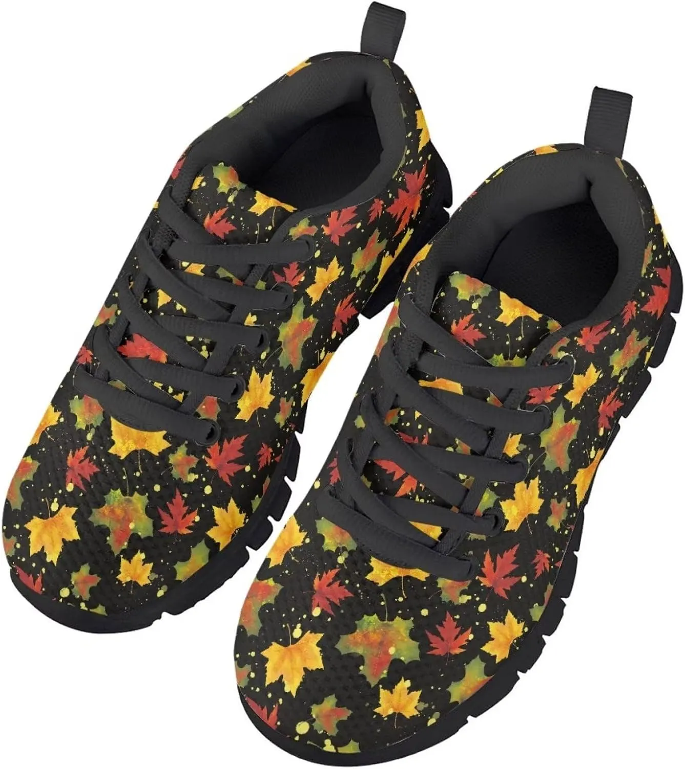GIFTPUZZ Kids Fall Running Shoes Breathable Mesh Upper Shoes Lightweight Sports Tennis Shoes Footwear