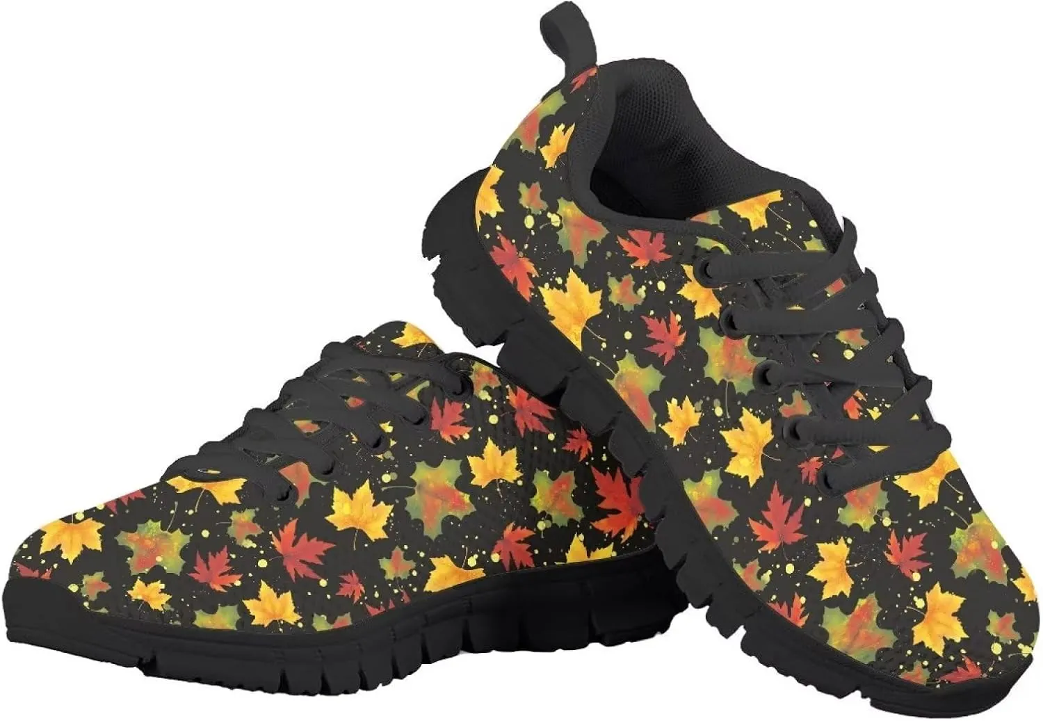 GIFTPUZZ Kids Fall Running Shoes Breathable Mesh Upper Shoes Lightweight Sports Tennis Shoes Footwear
