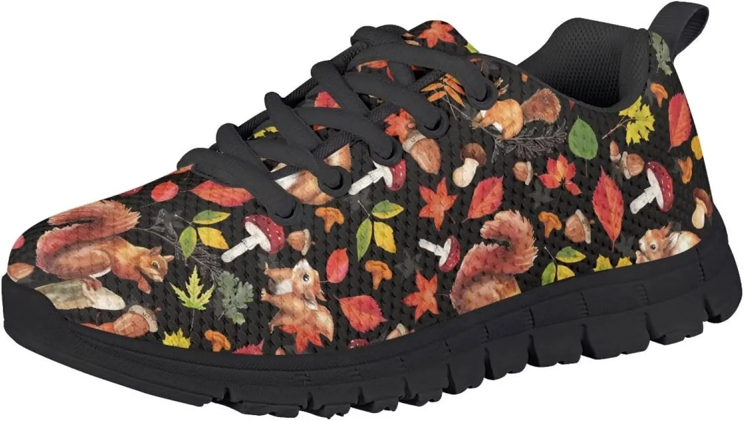 GIFTPUZZ Kids Fall Running Shoes Breathable Mesh Upper Shoes Lightweight Sports Tennis Shoes Footwear