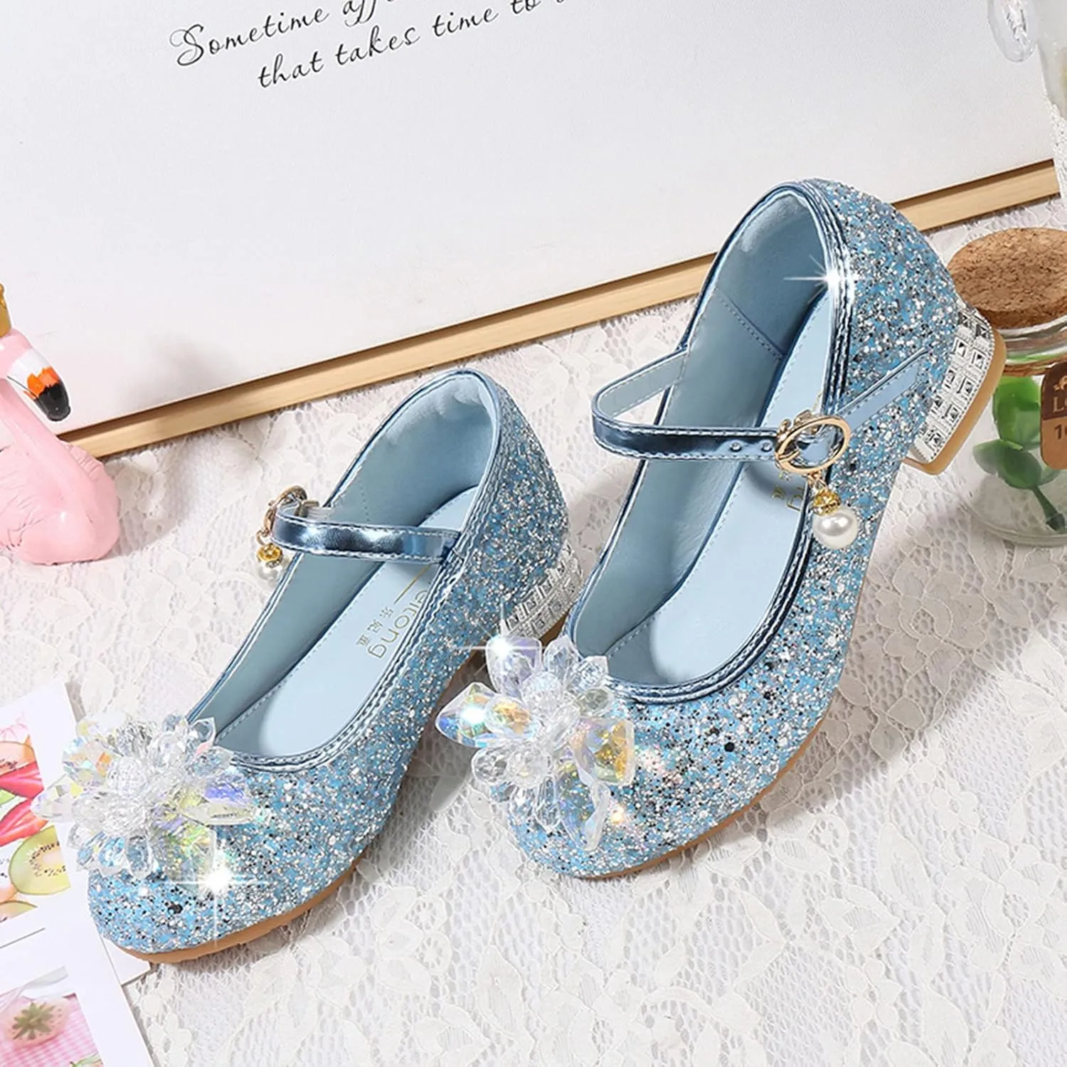 Girls Flip Flops Size 10 Toddler Toddler Little Kid Girls Dress Pumps Glitter Sequins Cute House Shoes Girls
