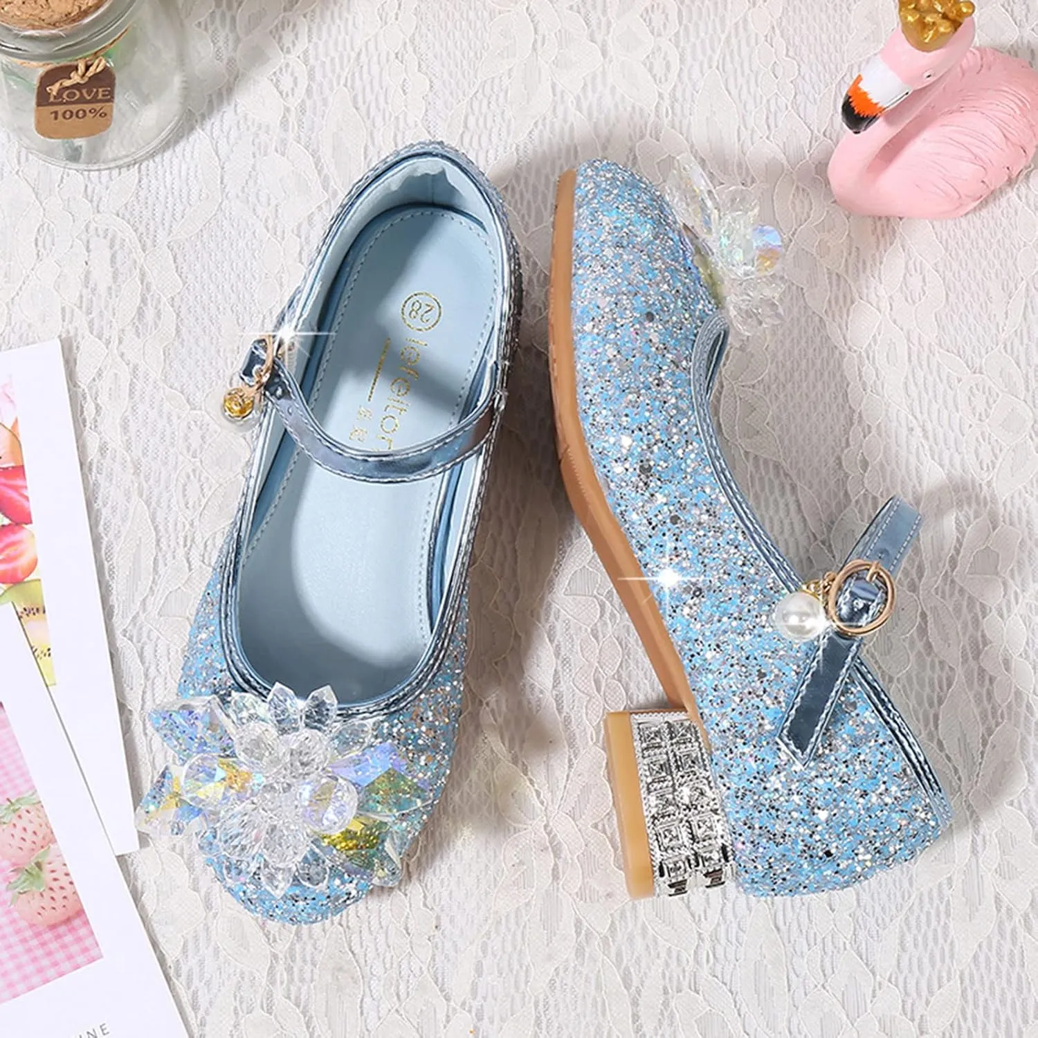 Girls Flip Flops Size 10 Toddler Toddler Little Kid Girls Dress Pumps Glitter Sequins Cute House Shoes Girls
