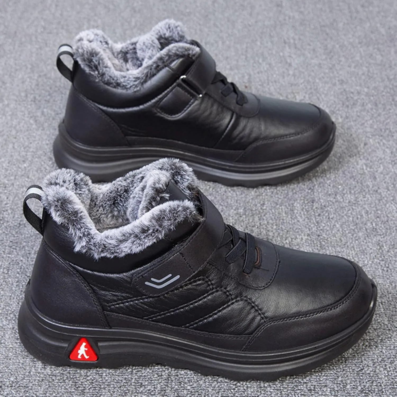 Hiking Boots for Women Waterproof Insulated Fur Boots Warm Ankle Booties Trekking Snow Boots Womens Winter Shoes