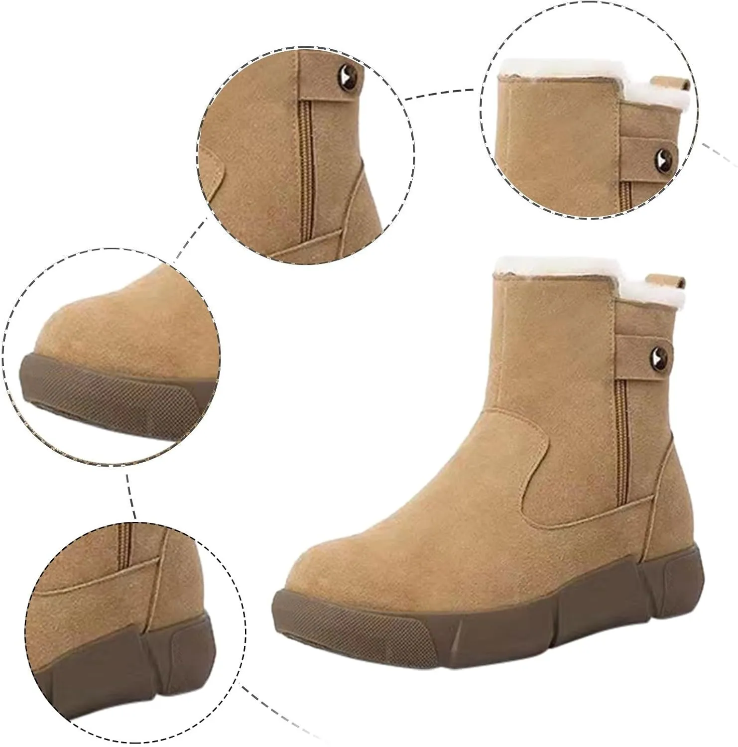 Hiking Boots for Women Waterproof Snow Boots Insulated Insulated Boots Athletic Outdoor Work Boots Snow Boots for Teens