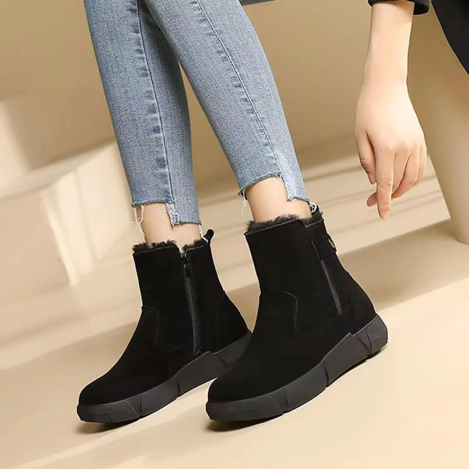 Hiking Boots for Women Waterproof Snow Boots Insulated Insulated Boots Athletic Outdoor Work Boots Snow Boots for Teens