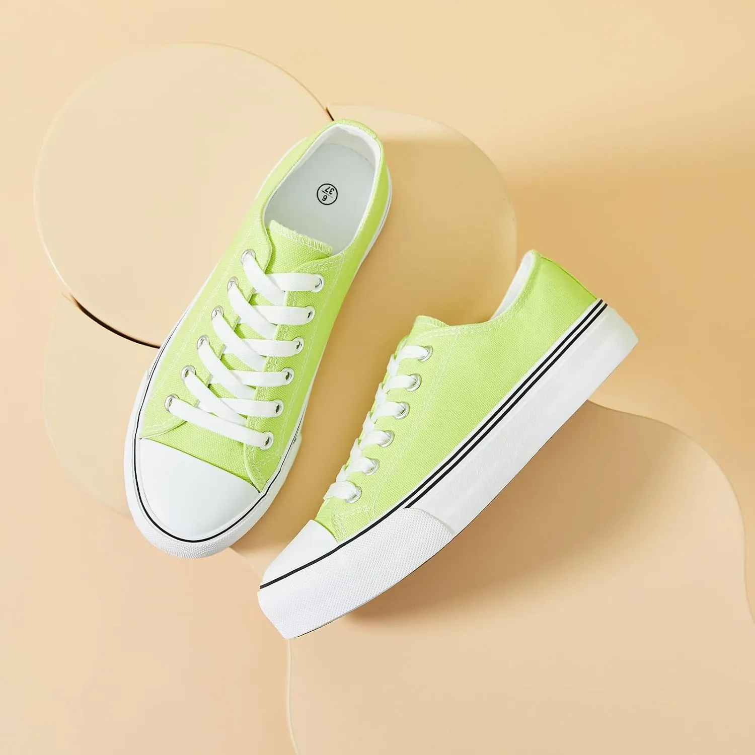 Iarus Womens Canvas Shoes Low top Sneakers for Womens Fashion Casual Shoes Walking Comfortable Shoes
