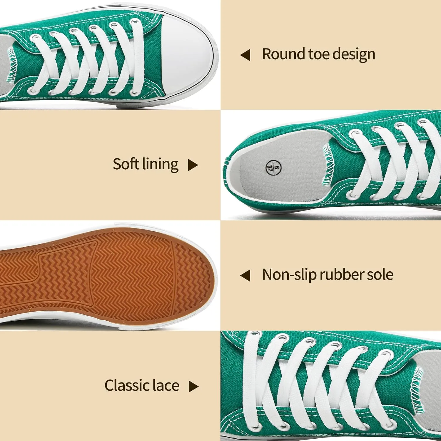 Iarus Womens Canvas Shoes Low top Sneakers for Womens Fashion Casual Shoes Walking Comfortable Shoes