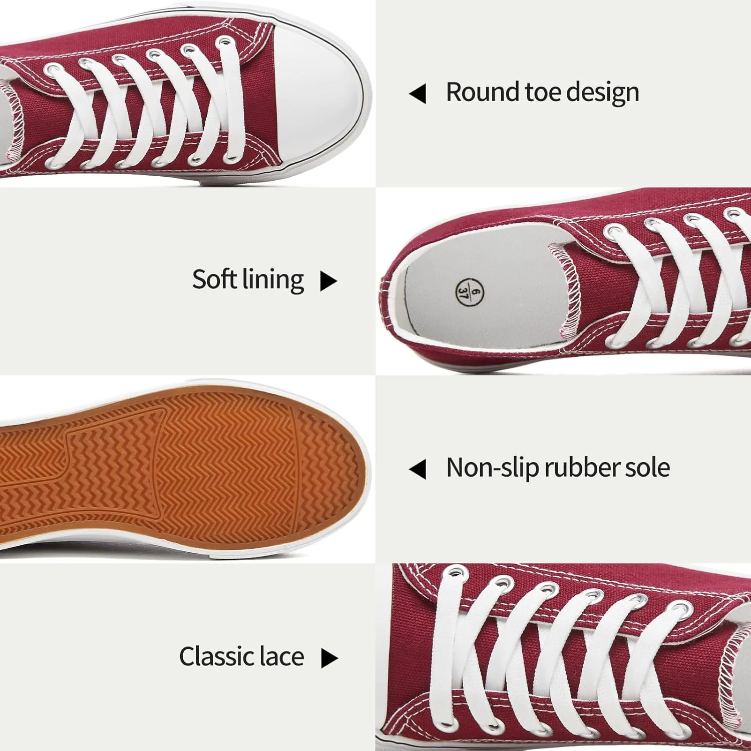 Iarus Womens Canvas Shoes Low top Sneakers for Womens Fashion Casual Shoes Walking Comfortable Shoes