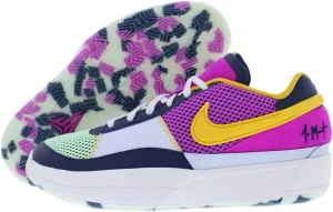 Ja 1 SE Camp Ja Big Kids' Basketball Shoes (FN4977-400, Obsidian/University Gold/Vapor Green/Hyper Violet) Size 4.5