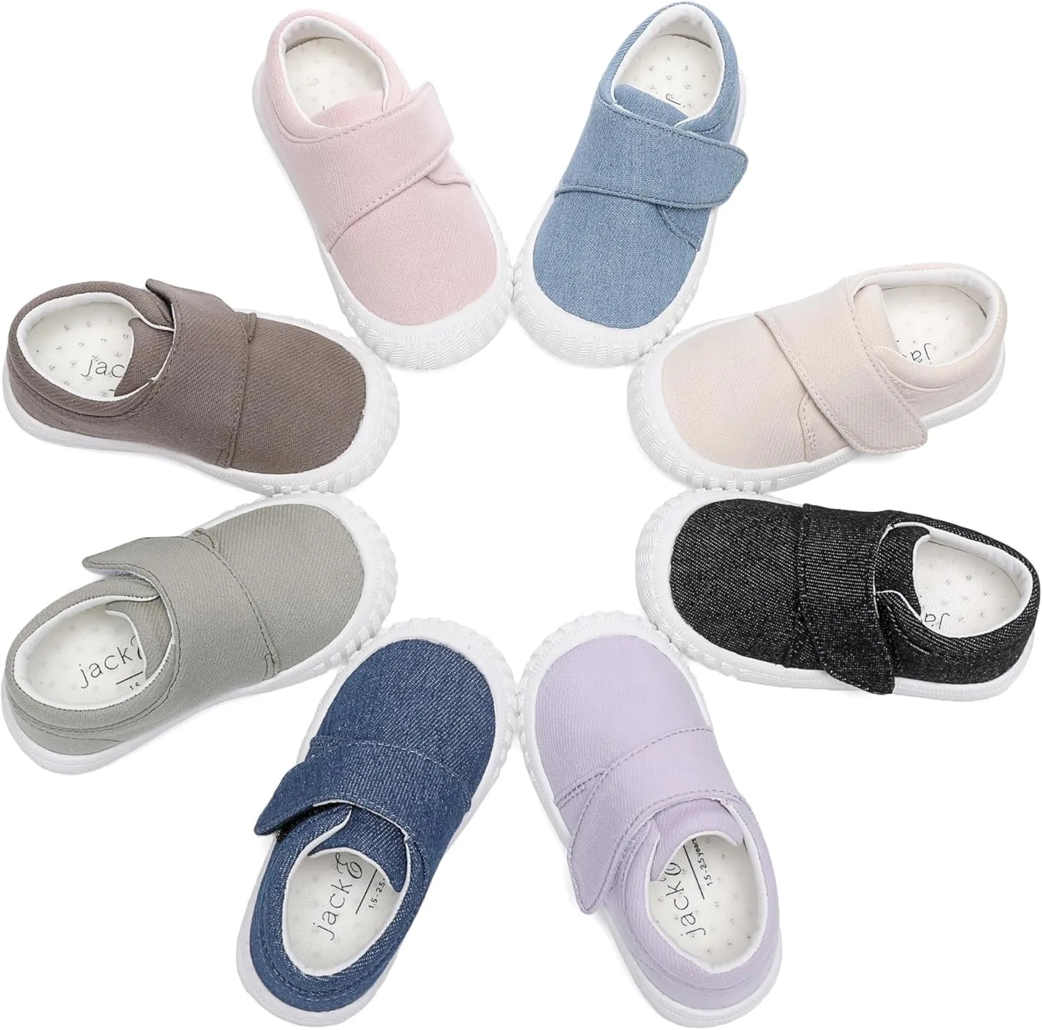 Jack & Lily Baby, Toddler & Kids Walking Shoes  Non-Slip, Washable Slip-On Sneakers for Boys & Girls  Indoor & Outdoor Use
