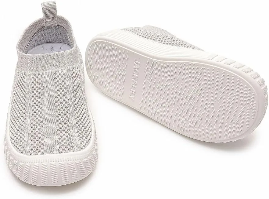 Jack & Lily Baby, Toddler & Kids Walking Shoes  Non-Slip, Washable Slip-On Sneakers for Boys & Girls  Indoor & Outdoor Use