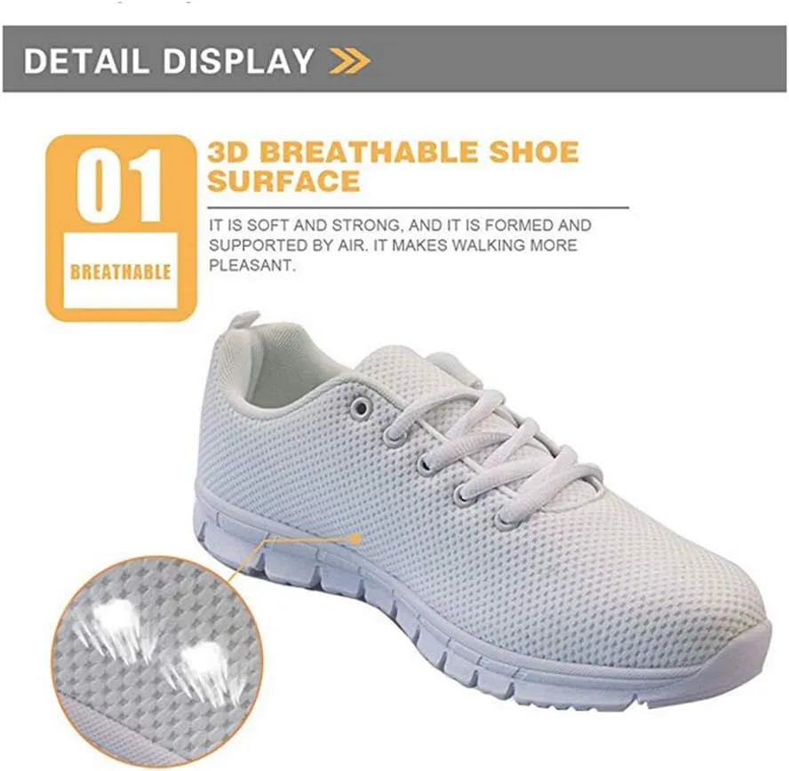 Jeiento Women’s Walking Shoes Fashion Sneakers Road Running Shoes Breathable Mesh Upper Tennis Shoes