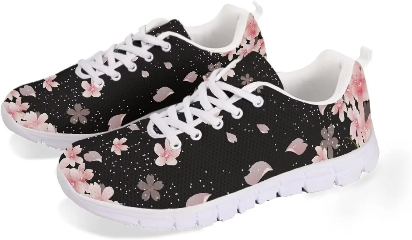 Jeiento Women’s Walking Shoes Fashion Sneakers Road Running Shoes Breathable Mesh Upper Tennis Shoes