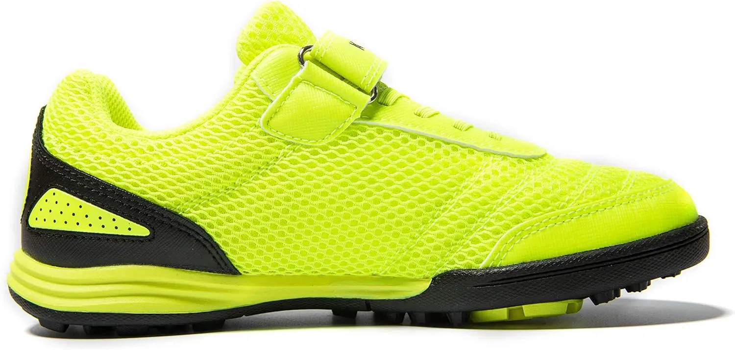 KELME Laceless Soccer Cleats Youth and Kids  Futsal or Turf Soccer Shoes for Boys/Girls  Indoor or Outdoor Velcro Football Boots