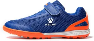 KELME Laceless Soccer Cleats Youth and Kids  Futsal or Turf Soccer Shoes for Boys/Girls  Indoor or Outdoor Velcro Football Boots