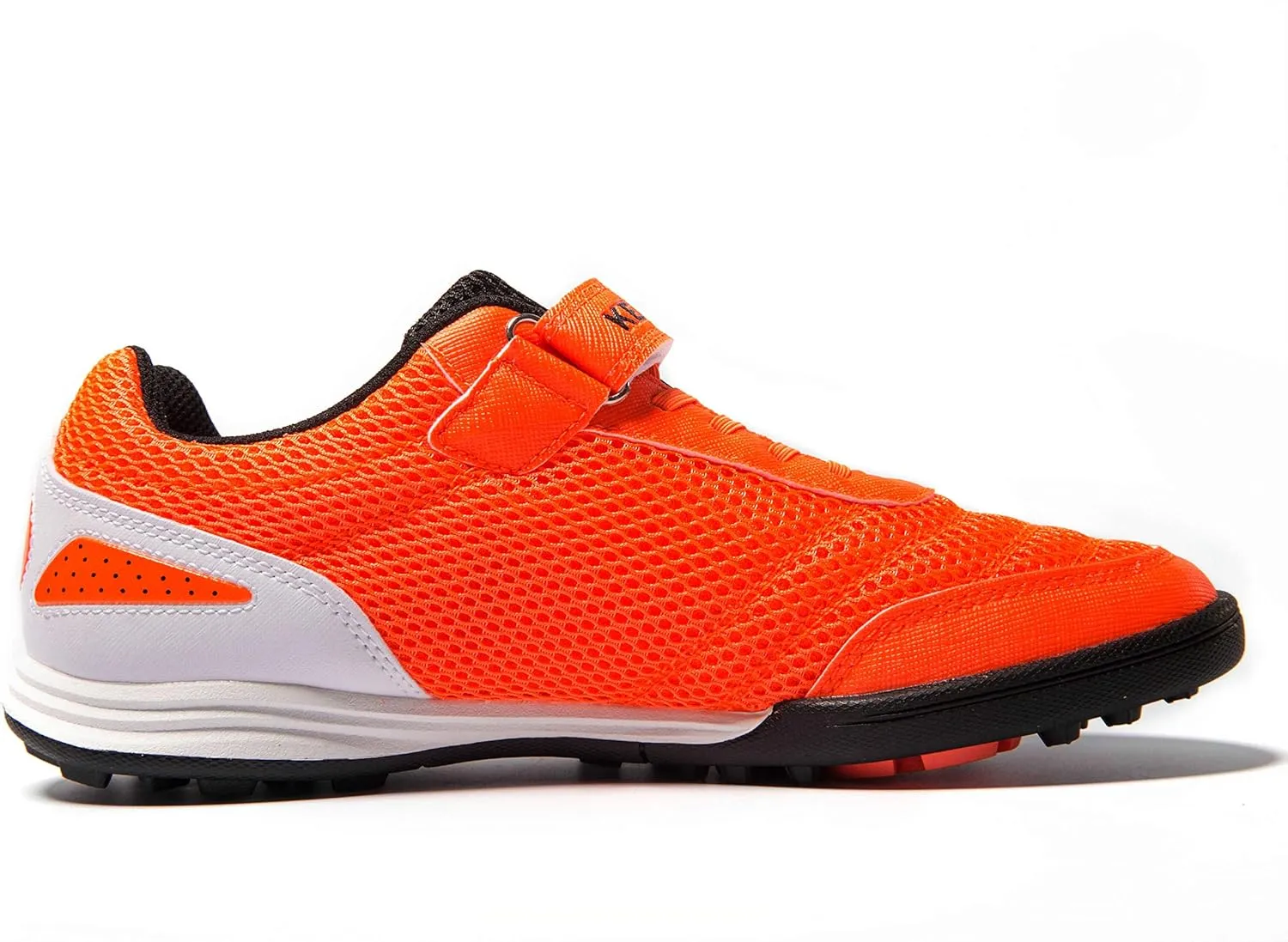KELME Laceless Soccer Cleats Youth and Kids  Futsal or Turf Soccer Shoes for Boys/Girls  Indoor or Outdoor Velcro Football Boots
