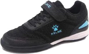 KELME Laceless Soccer Cleats Youth and Kids – Futsal or Turf Soccer Shoes for Boys/Girls – Indoor or Outdoor Velcro Football Boots