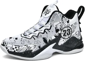 Kids Basketball Shoes, Running Walking Shoes Breathable Comfortable Boys Sneakers for Little/Big Kids