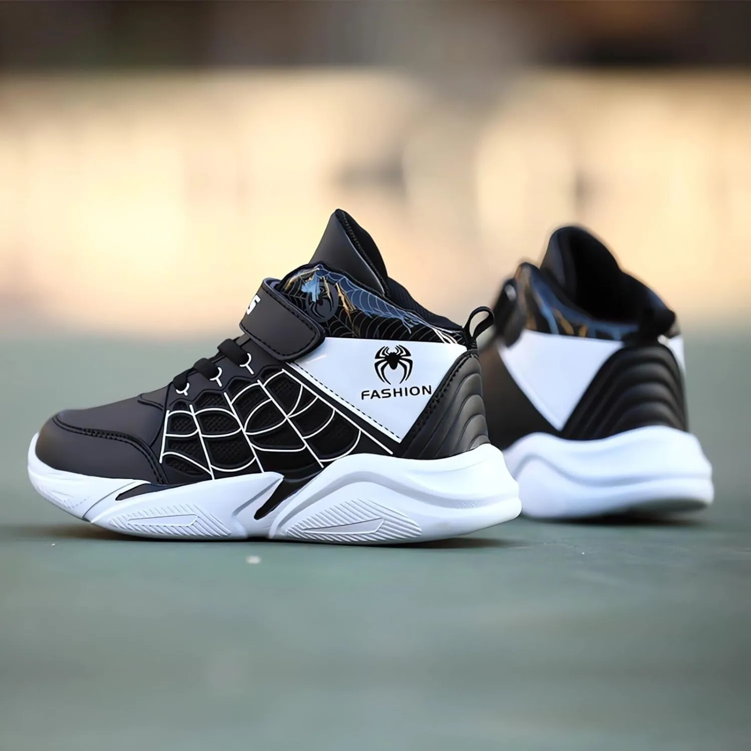 Kids Boys Basketball Shoes Lightweight Casual Sneakers Athletic Tennis Running Walking Shoe