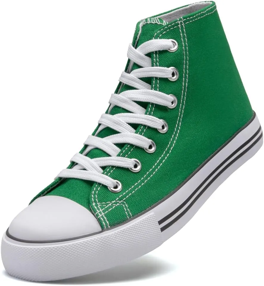 Kid's High Top Sneakers Classic High Tops Canvas Shoes for Girls and Boys, Lace up Tennis Shoes Fashion Canvas Sneakers Casual Shoes for Walking